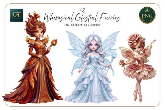 Download Fairies in Ornate Gowns - Fairies Collection