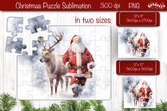 Download Christmas Puzzle PNG Kids Puzzle Santa - Premium Bundle