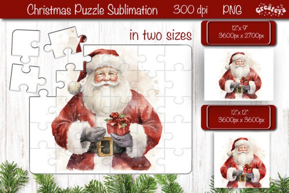 Download Christmas Puzzle PNG Kids Puzzle Santa - Premium Resources