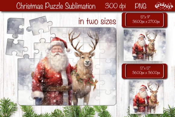Download Christmas Puzzle PNG Kids Puzzle Santa - Premium Bundle