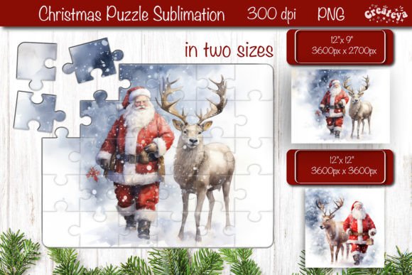 Download Christmas Puzzle PNG Kids Puzzle Santa - Premium Resources
